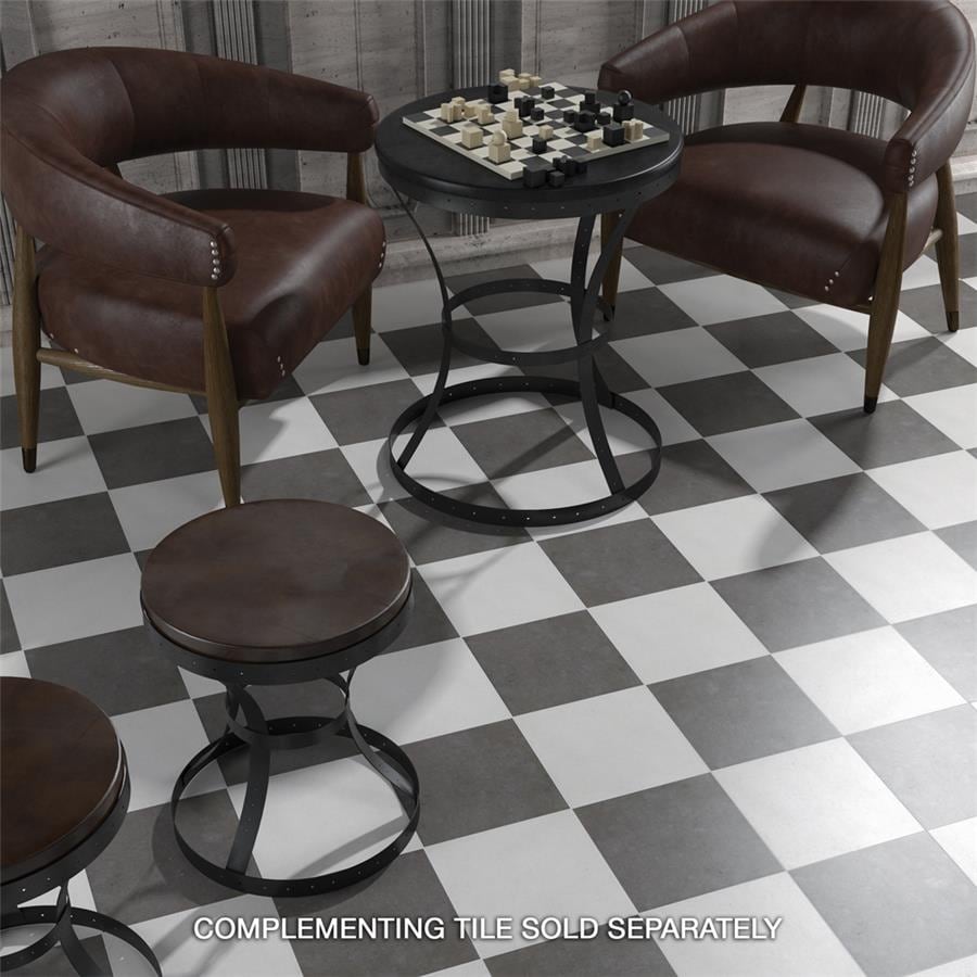 Merola Tile Vintage Blanco 9-3/4" x 9-3/4" Porcelain Floor and Wall Tile