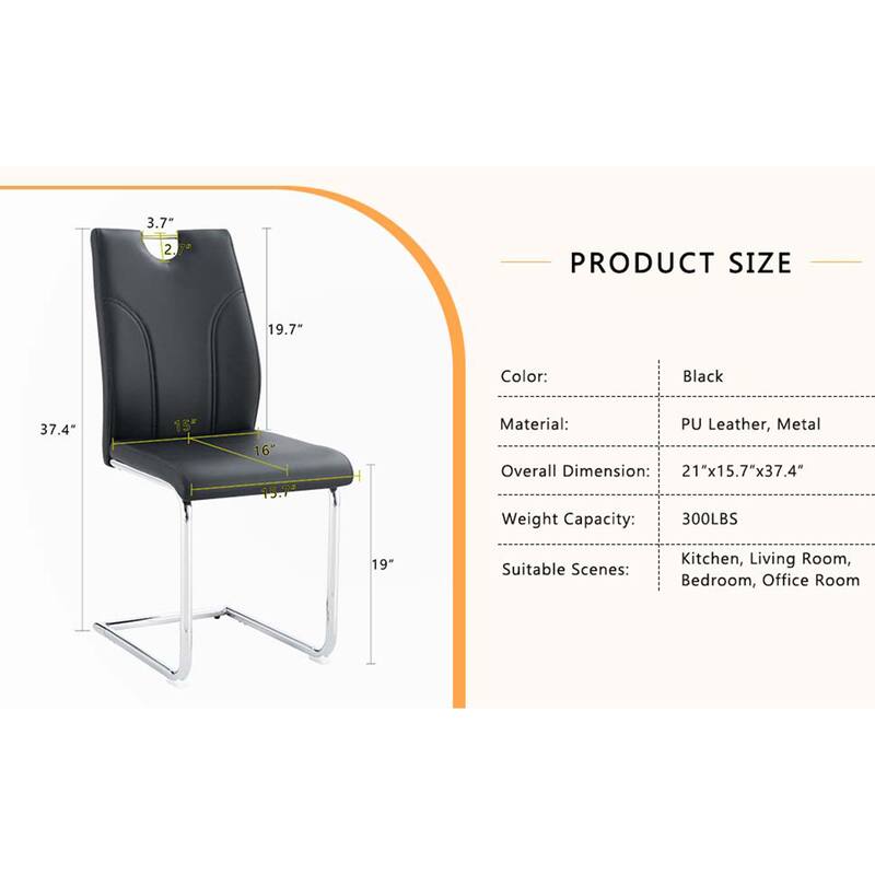 PU Dining Chair Set(Set of 6)