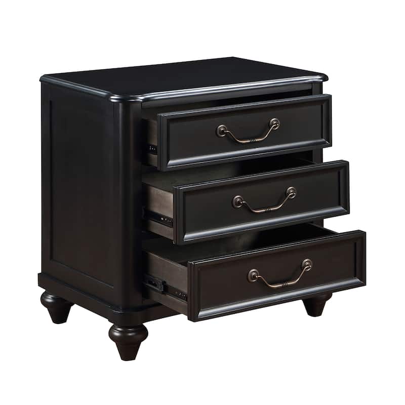 Kimberly 3-Drawer Nightstand