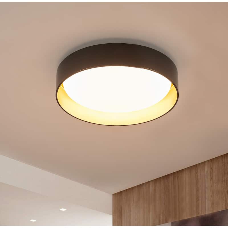 Modern Round Acrylic LED Flush Mount Ceiling Light Fixture