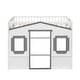 preview thumbnail 15 of 30, Twin Size House Loft Bed With Ladder and Guaranteed, Stability, White+Gray