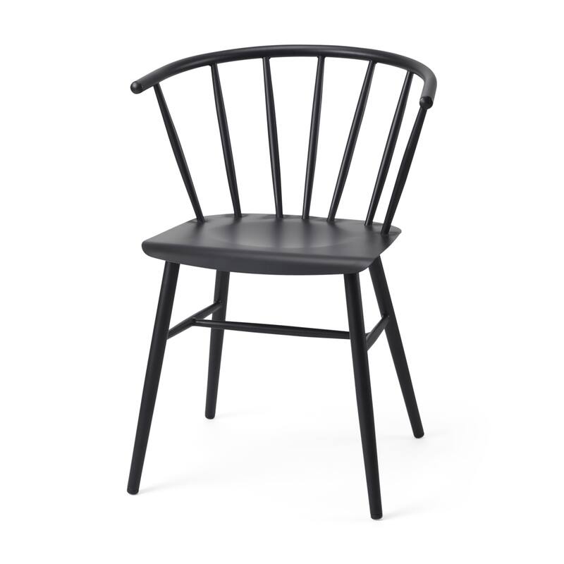 Colin Black Metal Dining Chair - 21.2"W x 21.2"D x 30.3"H - 21.2"W x 21.2"D x 30.3"H - Single - Black