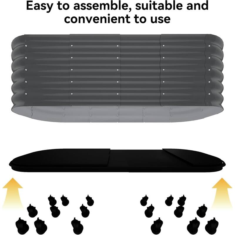 Self-Watering Raised Garden Bed, with Lockable Wheels & Water Reservoir