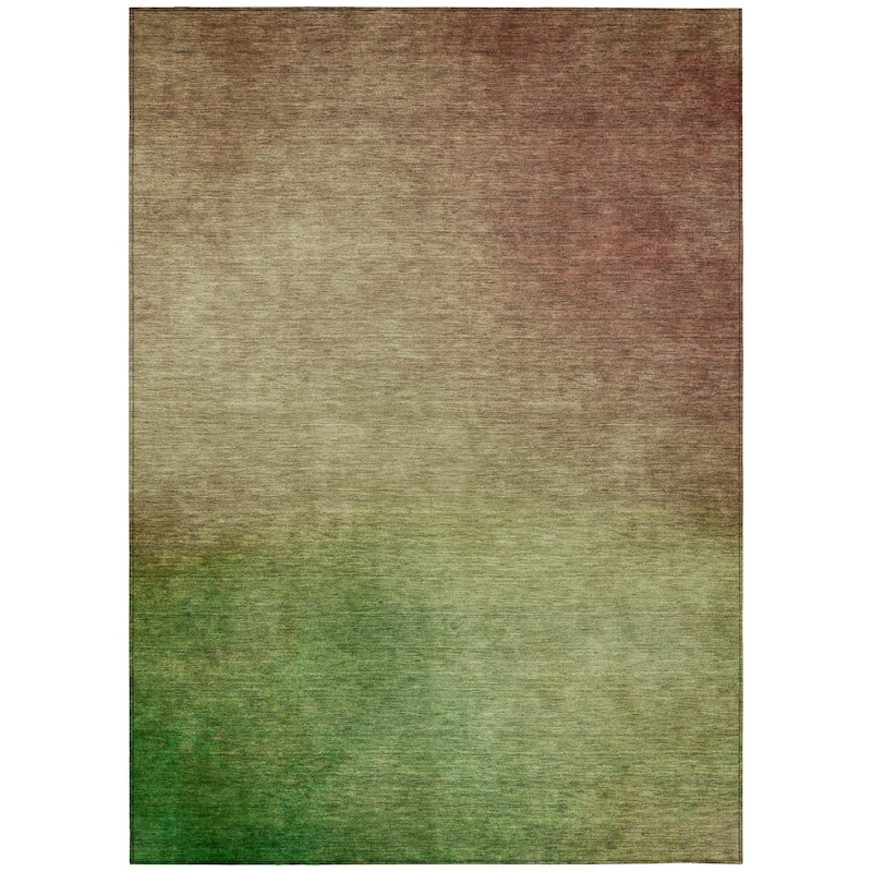 Machine Washable Indoor/ Outdoor Chantille Modern Ombre Rug