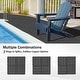 preview thumbnail 6 of 18, Domi 12" x 12" HDPE Plastic Resin Interlocking Deck Tiles, Waterproof Outdoor Patio Flooring with Drainage Design