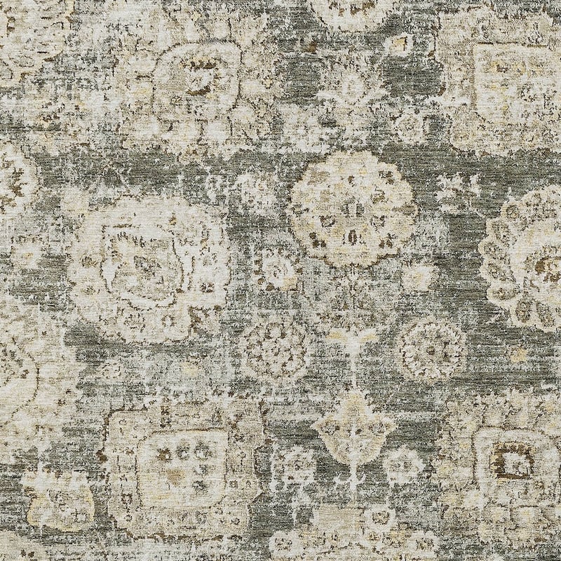 HomeRoots Floral Transitional Rectangle Outdoor Rug
