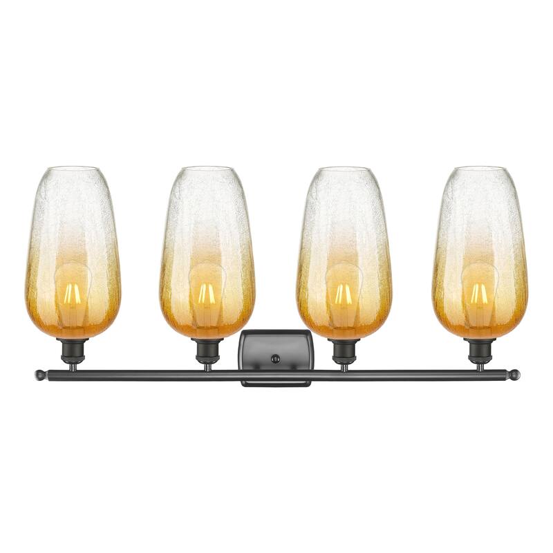 Innovations Lighting Endless Possibilities Ballston - Brookhaven Flute - 4 Light 37" Bath Vanity Light