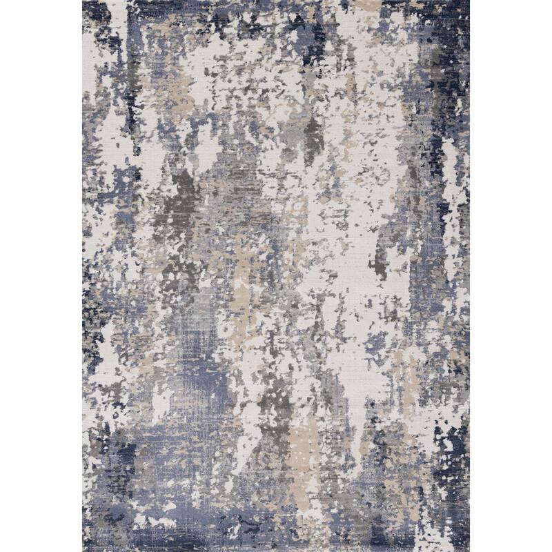 HomeRoots Abstract Modern Rectangle Area Rug - 7' X 10'