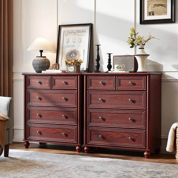 red bedroom dresser 1162h Riverside Furniture Splash Of Color Youth Dresser-chili Pepper Red