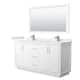 Option White / White Cultured Marble Top / Brushed Nickel