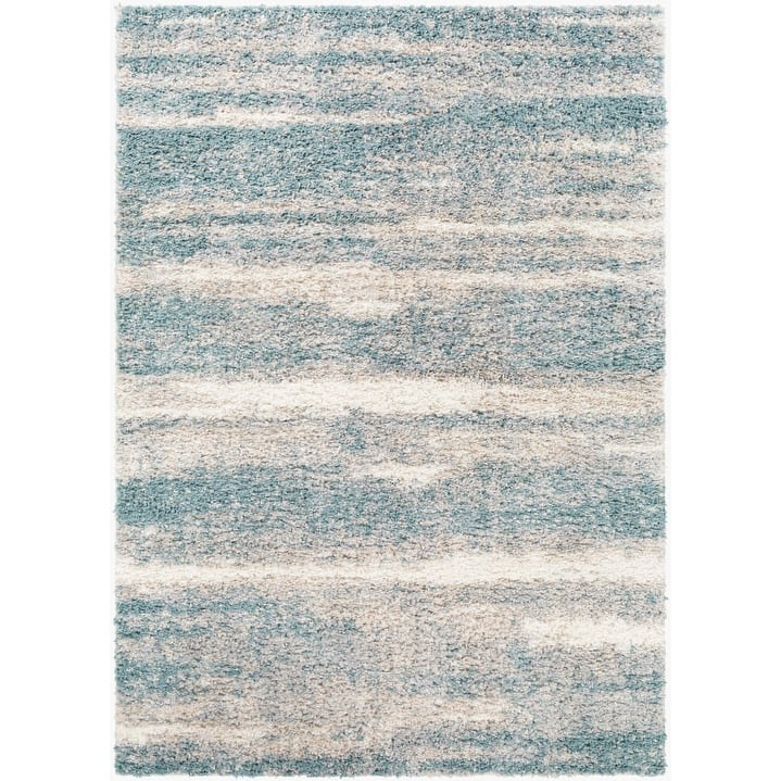 Livabliss Asena Modern Abstract Plush Shag Area Rug