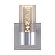 preview thumbnail 3 of 9, CO-Z 7-Inch Acrylic Wall Sconce Vanity Light Integrated LED - Chrome