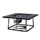 40,000 BTU Outdoor Square Propane Gas Fire Pit Table
