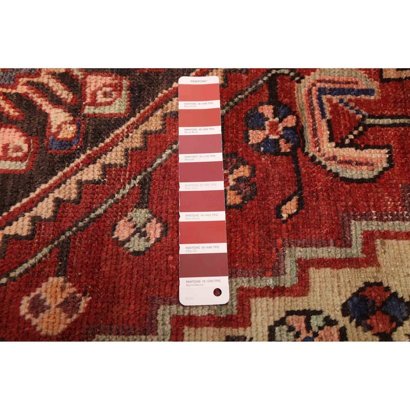 ECARPETGALLERY Hand-knotted Andelz Red Wool Rug - 4'5 x 7'7
