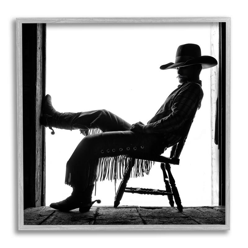 Stupell Southwestern Cowboy Photography Framed Giclee Art Design by PBurchettePhoto