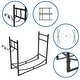 preview thumbnail 8 of 6, 33" Firewood Holder Suitable for Outdoor and Indoor Black