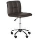 preview thumbnail 3 of 5, Safavieh Office Brown Brunner Desk Chair - 18.3" x 21.9" x 31.5"