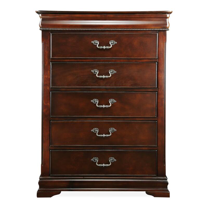 Diva Traditional Cherry Solid Wood 6-Drawer Chest by Furniture of America