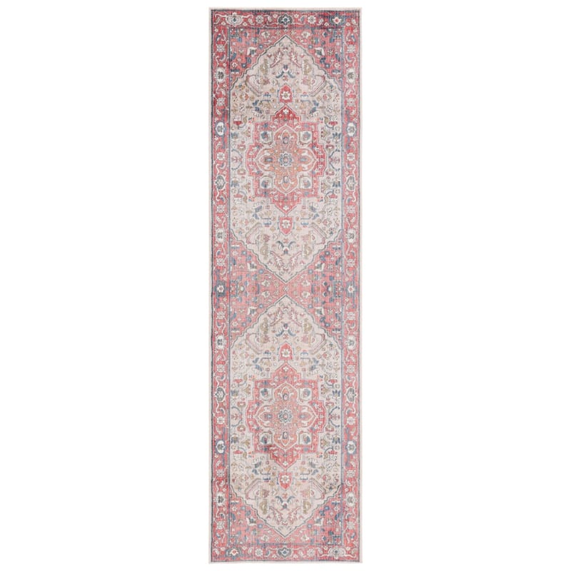 SAFAVIEH Vintage Persian Eligija Vintage Oriental Rug - Red/Ivory - 2' 2" x 8'