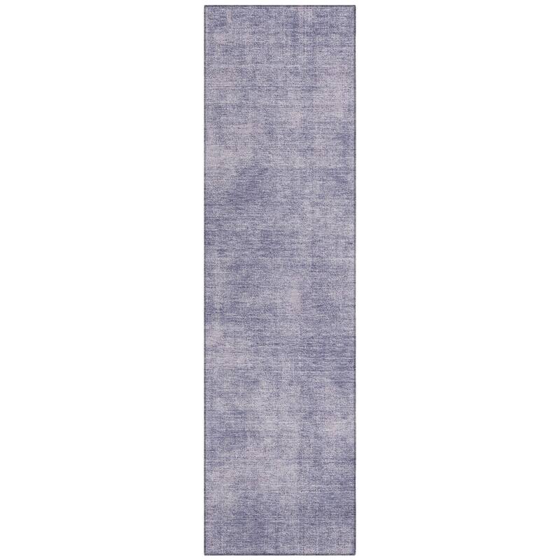 Machine Washable Indoor/ Outdoor Simple Solid Chantille Rug