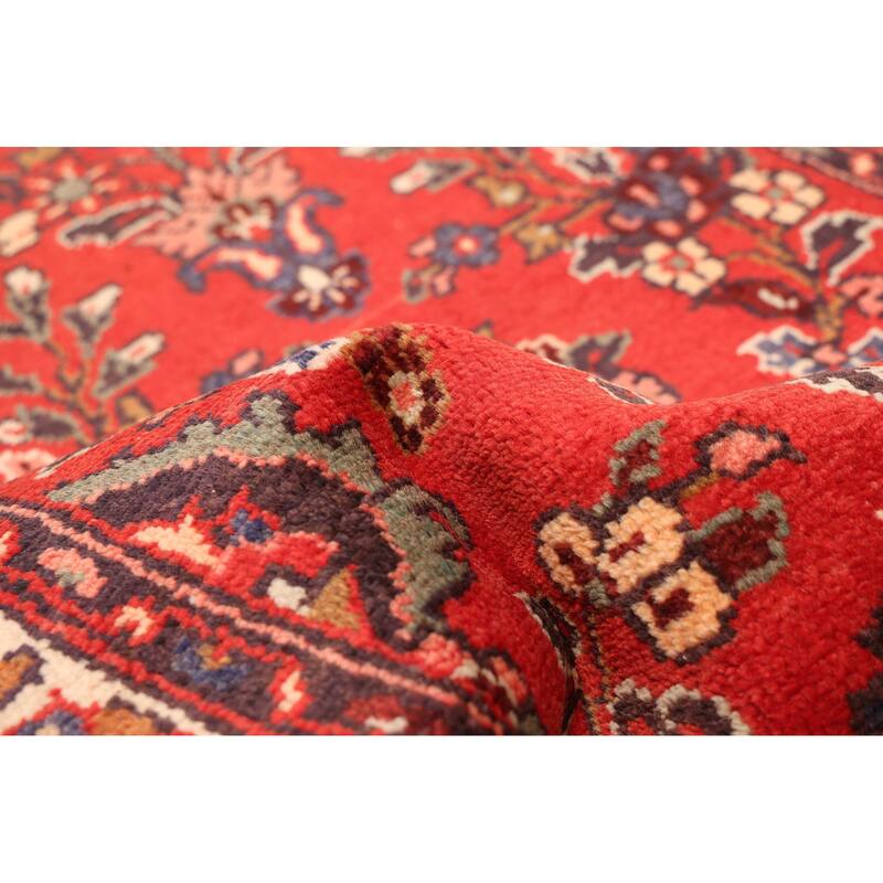 ECARPETGALLERY Hand-knotted Andelz Red Wool Rug - 2'8 x 10'2