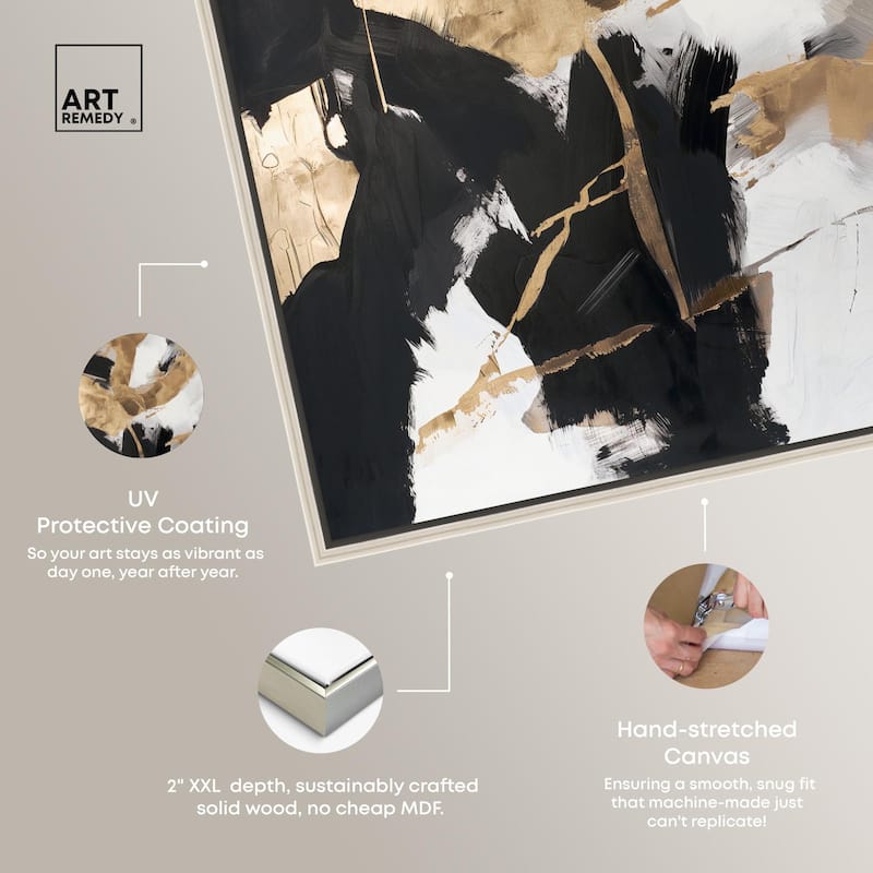 Cracked Gilt II Canvas by Art Remedy