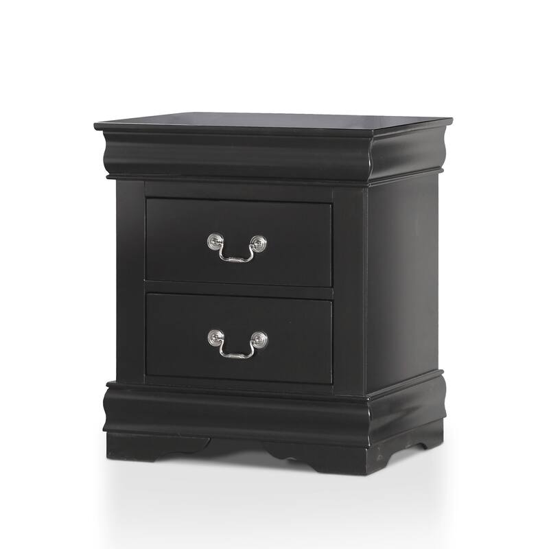 Furniture of America Mayday Modern Solid Wood 3-Piece Sleigh Bedroom Set