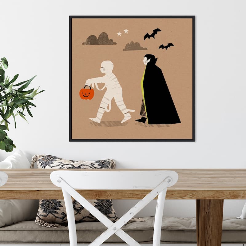 Amanti Art Graphic Halloween IV Framed Canvas Wall Art