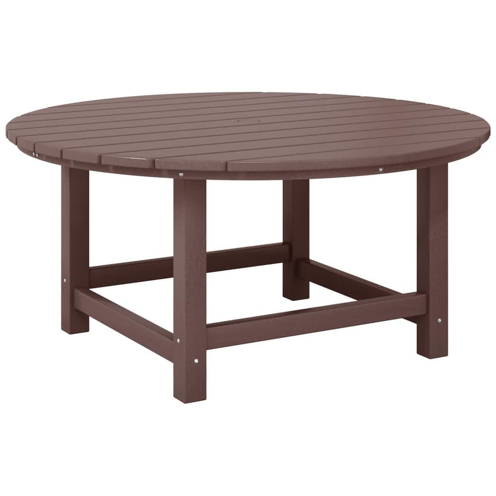 Laguna Outdoor Poly Adirondack 38" Round Coffee Table