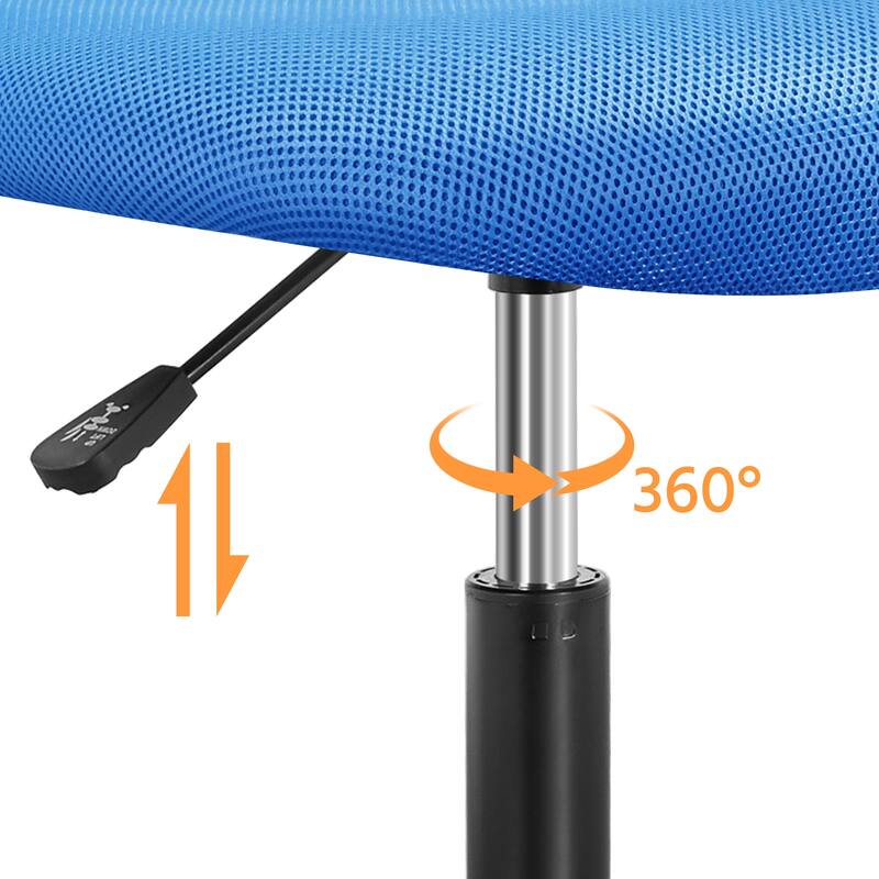 Yaheetech Adjustable Armless Office Chair Swivel Computer Study Chair