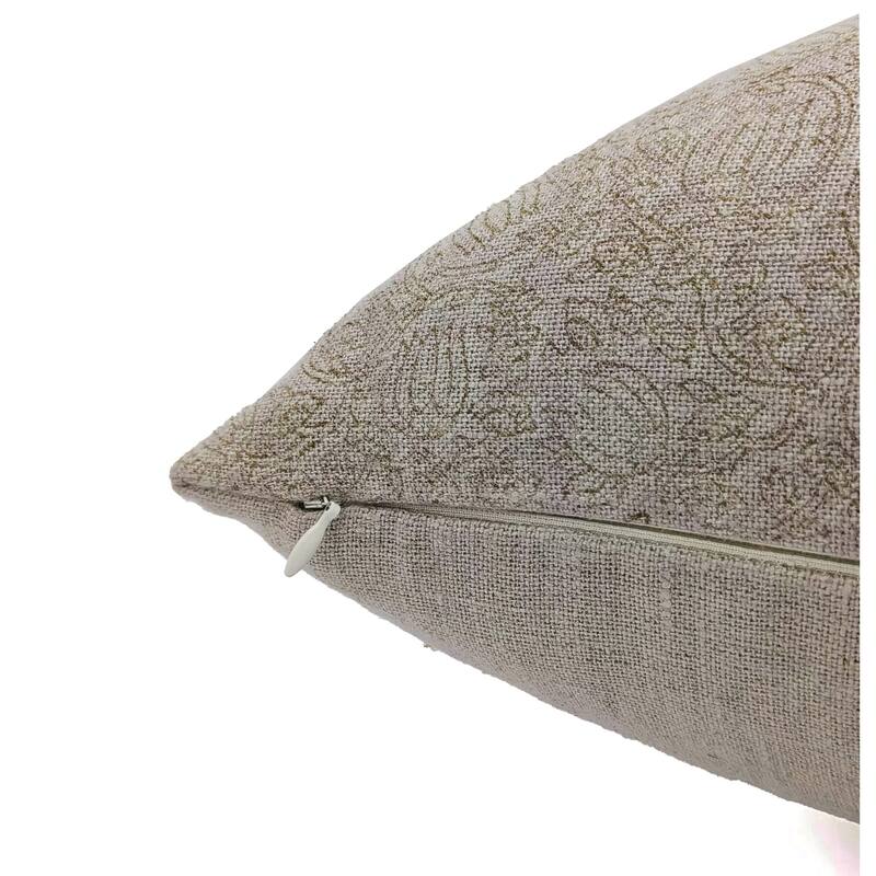Fabdivine Linen Bohemian Block print pillow Cover