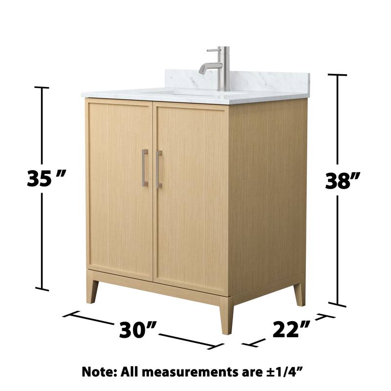 Elan 30-inch Single Vanity, Marble Top