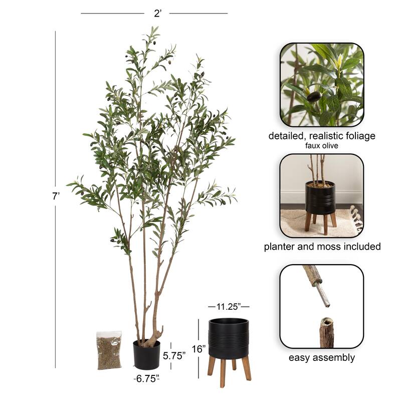 Kate and Laurel Oliveira Faux Olive Tree
