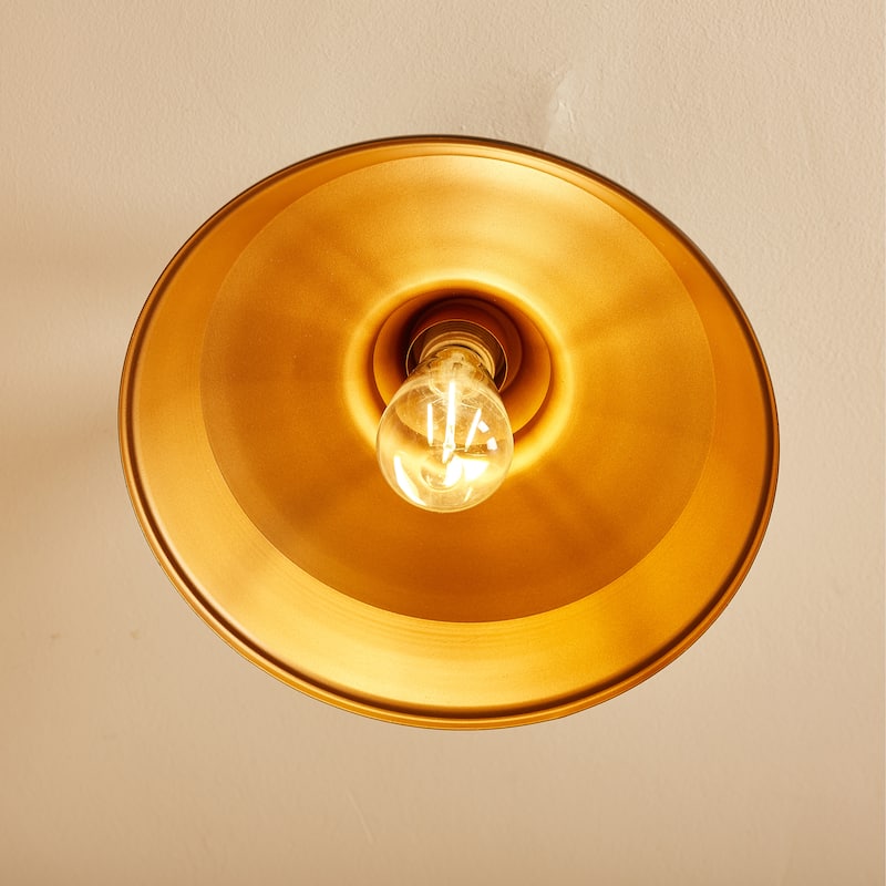 2 Light Simple Dome Semi Flush Mount 2 Pack - 12"x8.28"