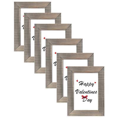Adeco Wood Picture Frame Set