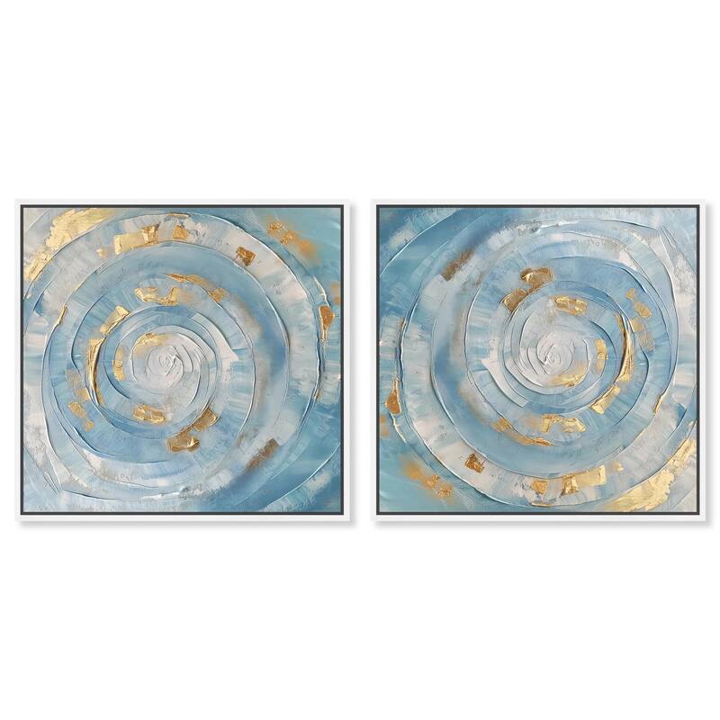 Shopping Gals Cover Canvas by Art Remedy - 10" x 15" - Gold