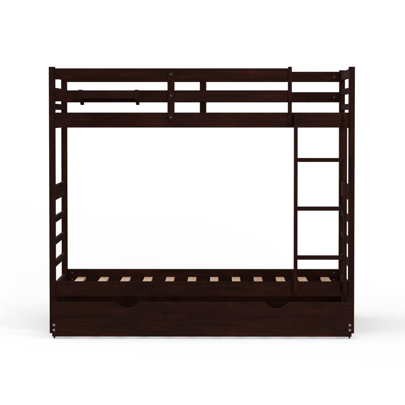 Plana Wood Bunk Bed, Hanging Nightstand and Trundle