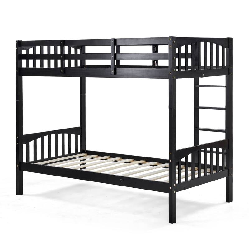 Twin Bunk Bed with RGB LED Strip and Charging Station