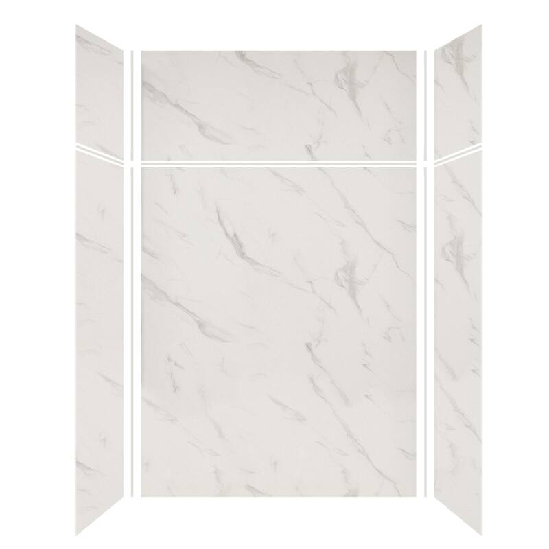 Transolid Expressions 60-in X 32-in X 96-in Glue to Wall Shower Kit - 32" x 60" x 96" - 32" x 60" x 96"