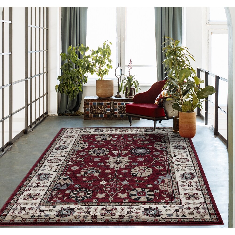 Copper Grove Copper Grove Kazembe Crimson And Beige Area Rug 9 X 12 From Overstock Com Daily Mail