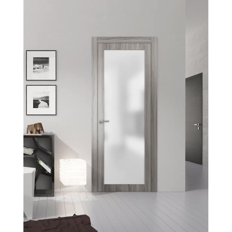 Lite Frosted Glass Door / Planum 2102 Ginger Ash
