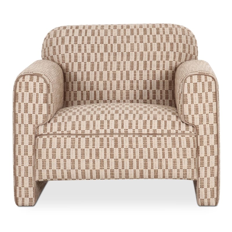 NADAAL STUDIOS Auden, Accent Chair With Rolled Arms - 34"W x32.7"D x28.9"H