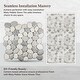 preview thumbnail 7 of 6, Misty Pebble Mosaic Tumbled Stone Backsplash Tiles for Kitchen Walls, Shower and Bathroom Floors 12" X 12" (5 Sqft per case)