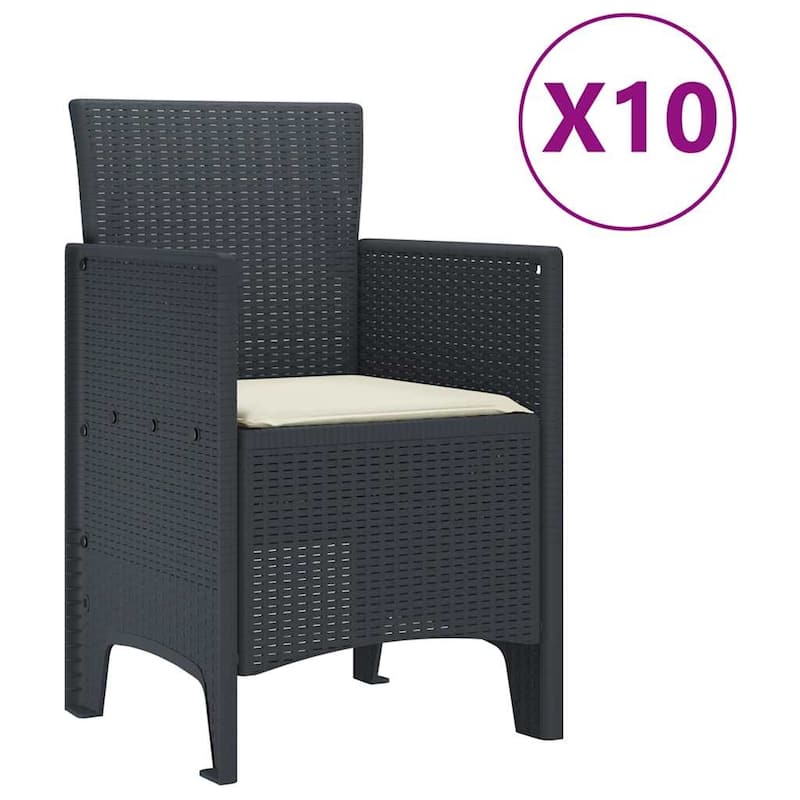 vidaXL Garden Dining Set 11/13 pcs - 118.1 x 39.4 x 28.7