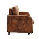 preview thumbnail 72 of 70, Velvet Loveseat Couch with Pull Out Bed Convertible Sleeper Sofa Bed