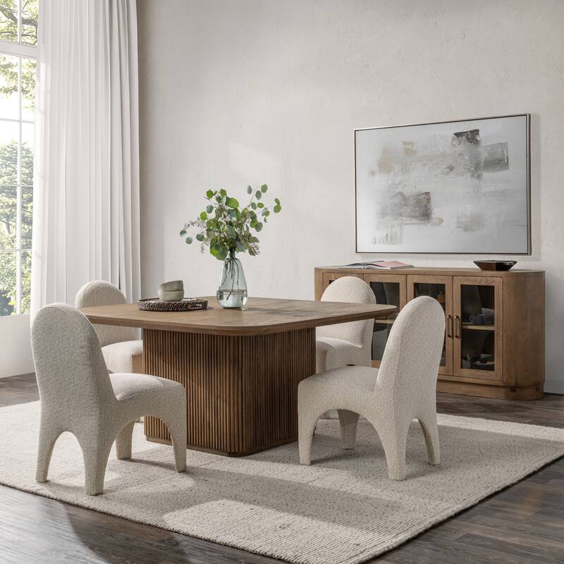 Classic Home Vander 60" Square Wood Dining Table