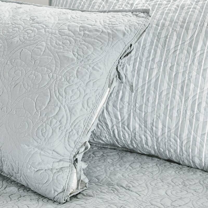 6 Piece Reversible Daybed Cover Set Grey Daybed