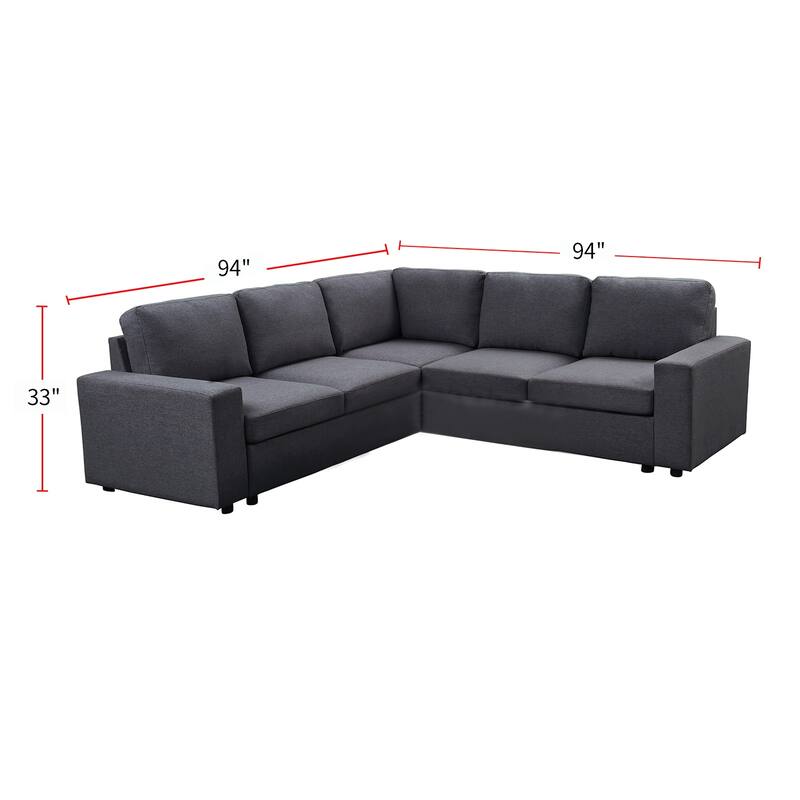 Sectional Sofa with Ottoman