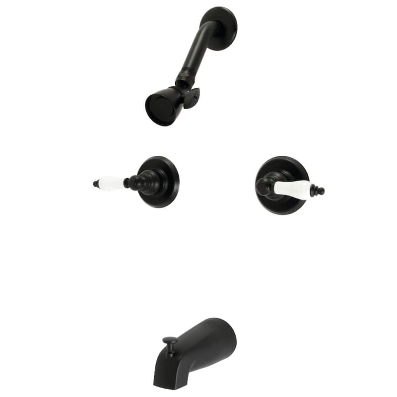 Victorian Tub and Shower Faucet - Matte Black