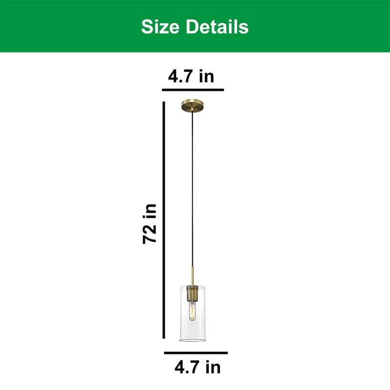 2 Pack hanging lighting gold pendant lights brass, glass island light